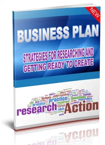 eCover representing Business Plan - Strategies for Researching and Getting Ready to Create eBooks & Reports with Resell Rights