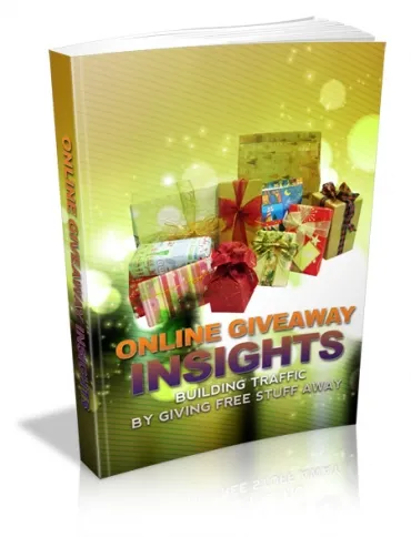 eCover representing Online Giveaway Insights eBooks & Reports with Master Resell Rights