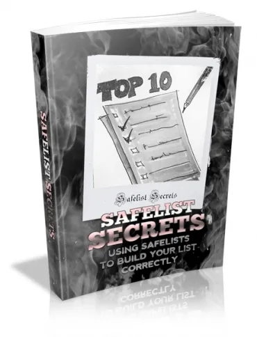 eCover representing Safelist Secrets eBooks & Reports with Master Resell Rights