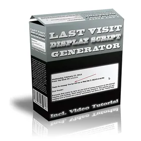 Last Visit Display Script Generator small