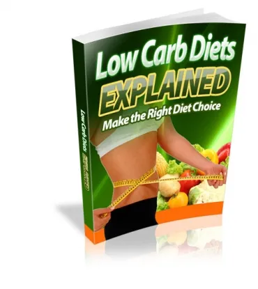 eCover representing Low Carb Diets Explained eBooks & Reports with Master Resell Rights