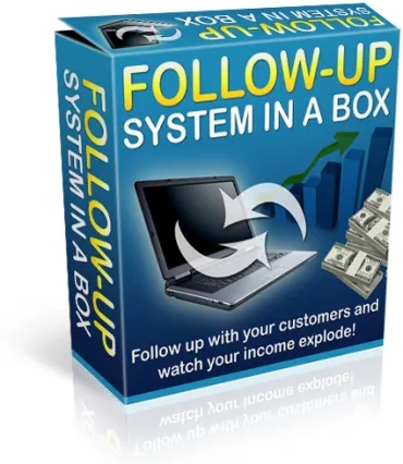eCover representing Follow Up System In A Box eBooks & Reports with Private Label Rights