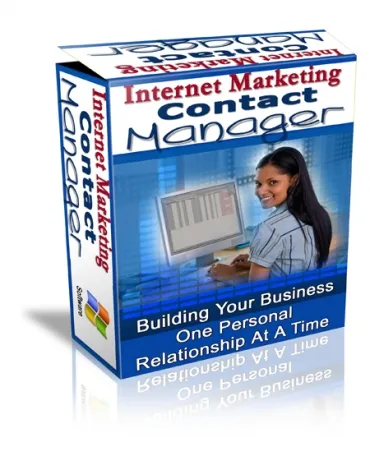 eCover representing Internet Marketing Contact Manager Software & Scripts with Private Label Rights