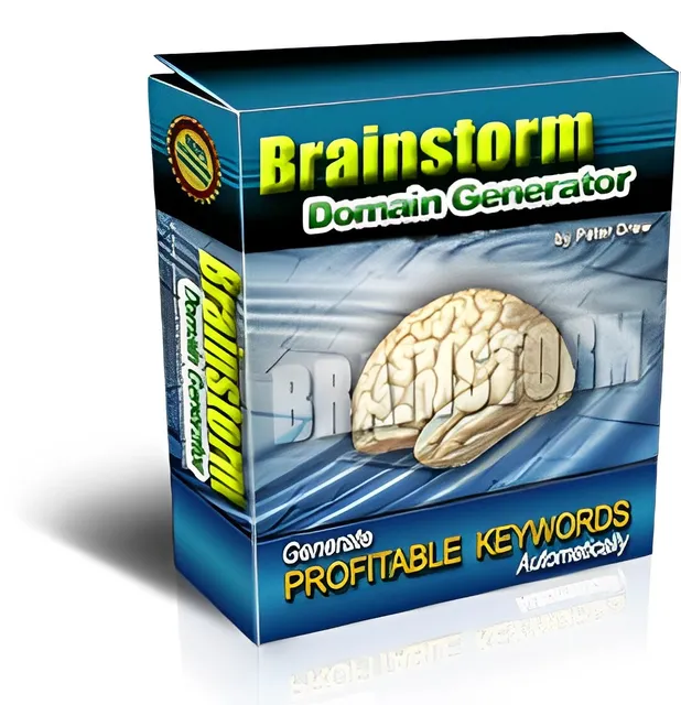 eCover representing Brainstorm Domain Generator  with Master Resell Rights