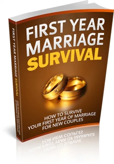 eCover representing First Year Marriage Survival eBooks & Reports with Master Resell Rights