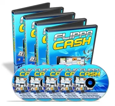 eCover representing Flippa Cash Videos, Tutorials & Courses with Private Label Rights