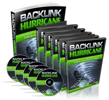 eCover representing Backlink Hurricane Videos, Tutorials & Courses with Master Resell Rights