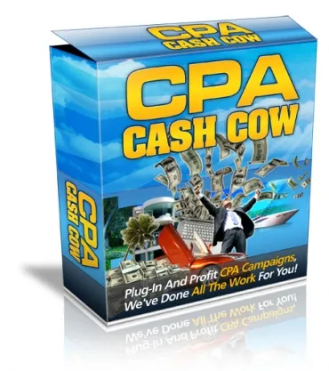 eCover representing CPA Cash Cow eBooks & Reports/Videos, Tutorials & Courses with Private Label Rights