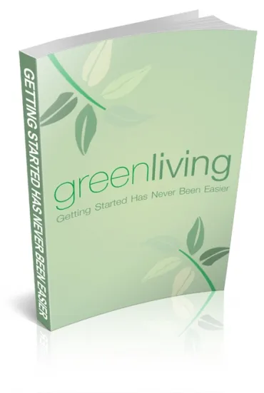 eCover representing Green Living eBooks & Reports with Personal Use Rights