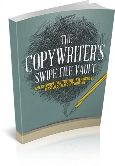 eCover representing The Copywriters Swipe File Vault eBooks & Reports with Master Resell Rights