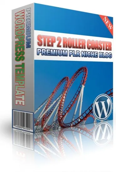 eCover representing Step 2 Roller Coaster PLR Niche Blog  with Private Label Rights
