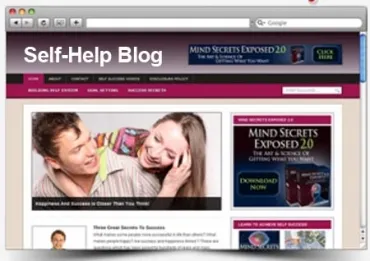 eCover representing Self-Help PLR Niche Blog  with Private Label Rights