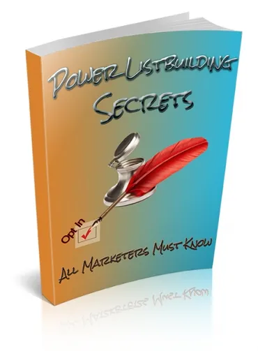 eCover representing Power Listbuilding Secrets eBooks & Reports with Master Resell Rights