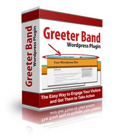 eCover representing Greeter Band Wordpress Plugin  with Personal Use Rights