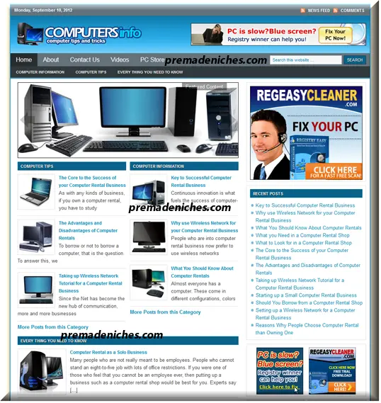 eCover representing Computer Niche Blog  with Private Label Rights
