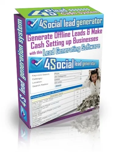 eCover representing 4 Social Lead Generator eBooks & Reports with Personal Use Rights