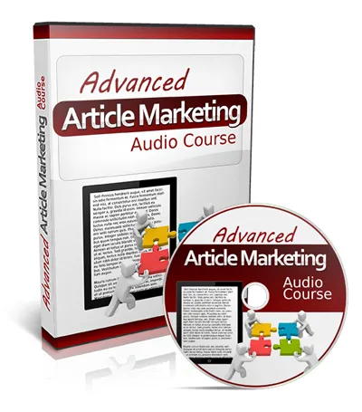 eCover representing Advanced Article Marketing Audio Course Audio & Music with Private Label Rights