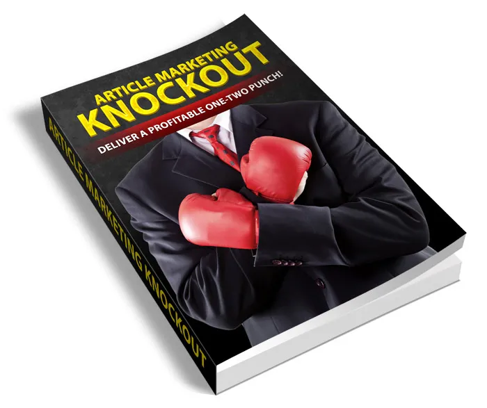 eCover representing Article Marketing Knockdown eBooks & Reports with Master Resell Rights