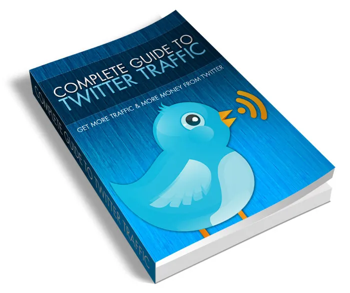 eCover representing Complete Guide To Twitter Traffic eBooks & Reports with Master Resell Rights