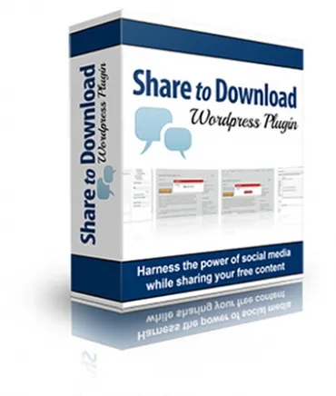 eCover representing Share to Download WordPress Plugin  with Personal Use Rights
