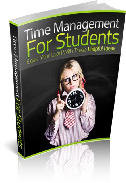 eCover representing Time Management For Students eBooks & Reports with Master Resell Rights