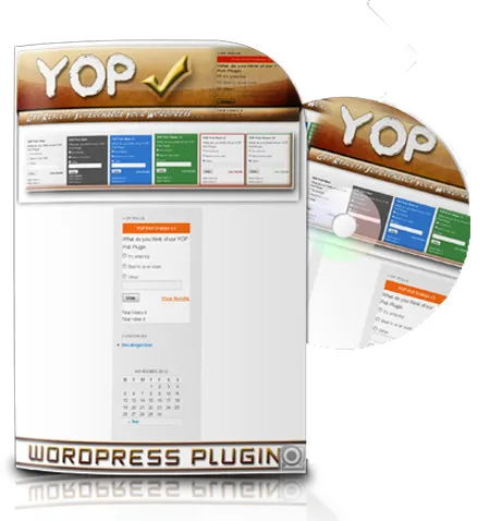 eCover representing YOP Poll Plugin  with Master Resell Rights