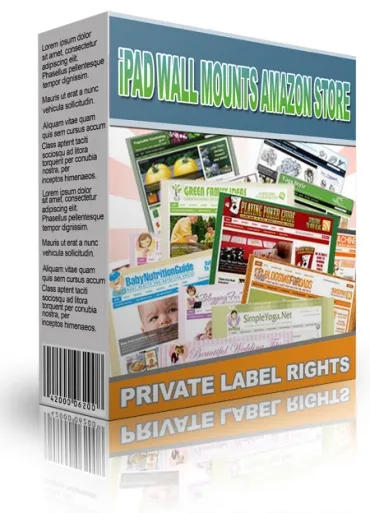 eCover representing iPad Wall Mounts Amazon Store Templates & Themes with Private Label Rights