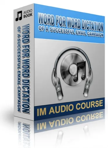 eCover representing Word For Word Dictation Of A Successful Email Campaign Audio & Music with Private Label Rights