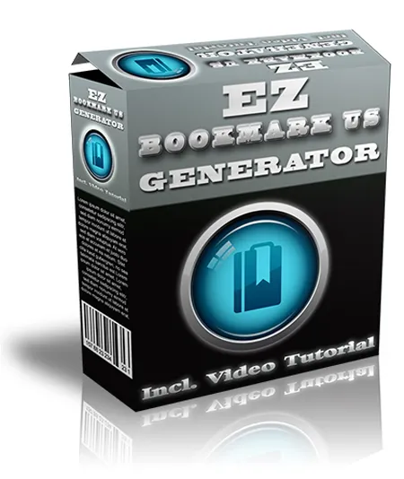 eCover representing EZ Bookmark Us Generator Videos, Tutorials & Courses with Master Resell Rights
