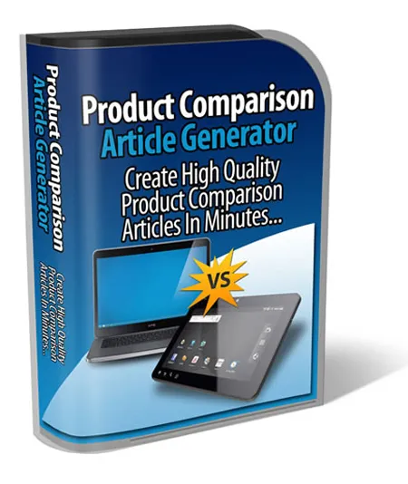 eCover representing Product Comparison Article Generator  with Personal Use Rights
