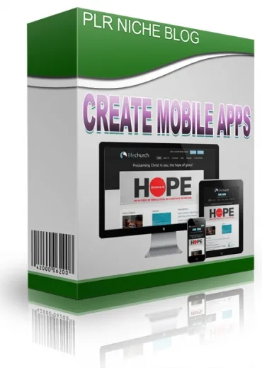 eCover representing Create Mobile Apps Niche Blog Videos, Tutorials & Courses with Personal Use Rights