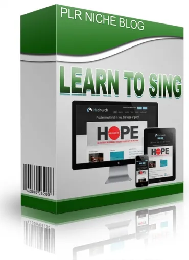 eCover representing Learn To Sing Niche Blog Videos, Tutorials & Courses with Personal Use Rights