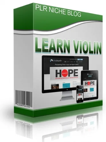 eCover representing Learn Violin Niche Blog Videos, Tutorials & Courses with Personal Use Rights