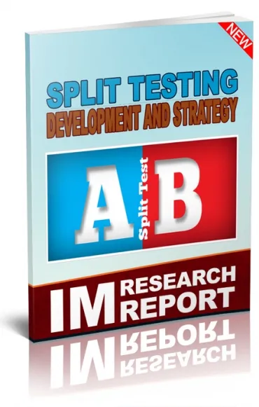 eCover representing Split Testing Development and Strategy eBooks & Reports with Master Resell Rights