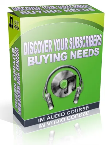 eCover representing Discover Your Subscribers Buying Needs Audio & Music with Private Label Rights