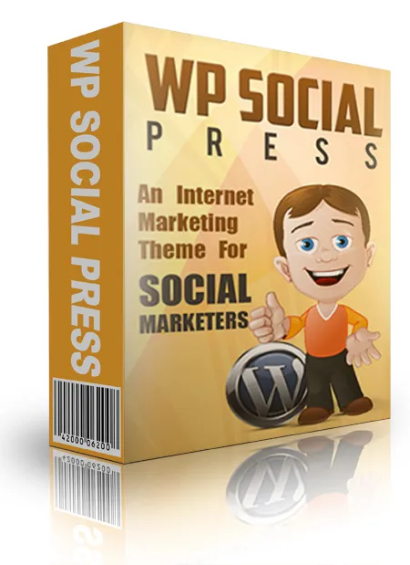 eCover representing WP Social Media Press Theme eBooks & Reports/Videos, Tutorials & Courses with Master Resell Rights