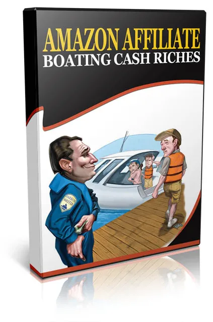eCover representing Azon Affiliate Boating Cash Riches Videos, Tutorials & Courses with Master Resell Rights