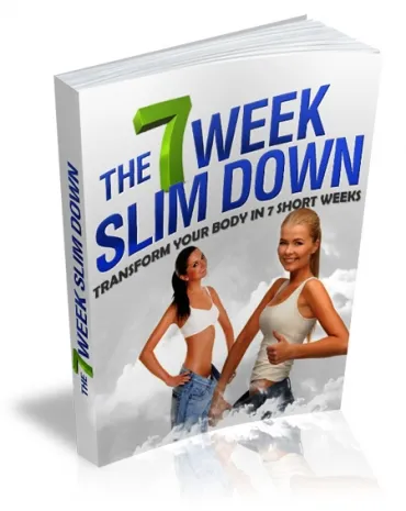 eCover representing 7 Week Slim Down eBooks & Reports/Videos, Tutorials & Courses with Master Resell Rights