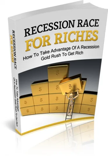 eCover representing Recession Race For Riches eBooks & Reports with Master Resell Rights