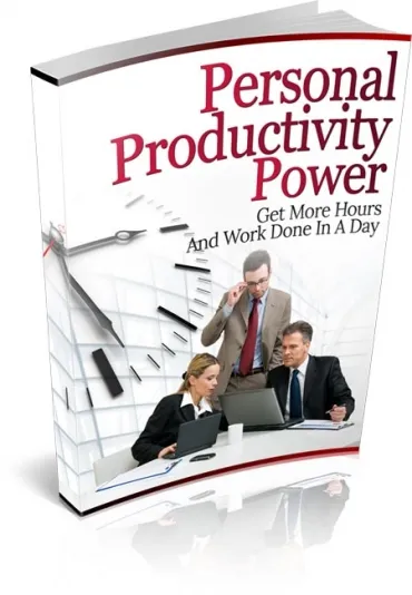 eCover representing Personal Productivity Power eBooks & Reports with Master Resell Rights