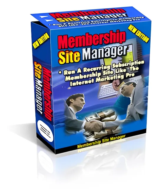 eCover representing Membership Site Manager V.2 Software & Scripts with Master Resell Rights