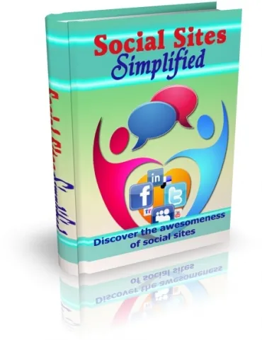 eCover representing Social Sites Simplified eBooks & Reports with Master Resell Rights