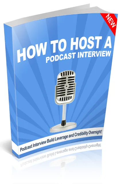 eCover representing How to Host a Podcast Interview eBooks & Reports with Private Label Rights