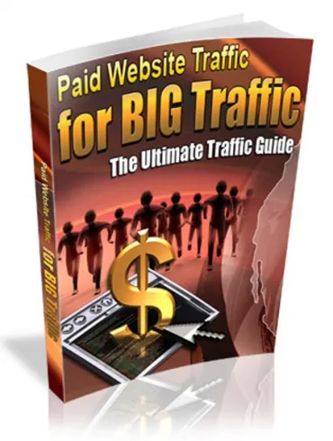 eCover representing Paid Website Traffic For Big Traffic eBooks & Reports with Master Resell Rights