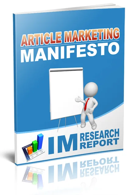 eCover representing Article Marketing Manifesto eBooks & Reports with Personal Use Rights