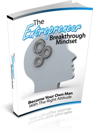 eCover representing The Entrepreneur Breakthrough Mindset eBooks & Reports with Master Resell Rights