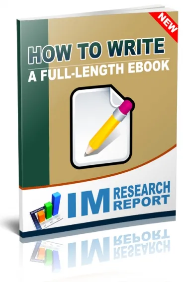 eCover representing How to Write a Full Length eBook eBooks & Reports with Personal Use Rights