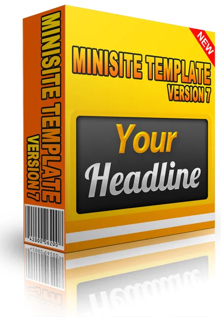 eCover representing Minisite Template Version 7  with Private Label Rights