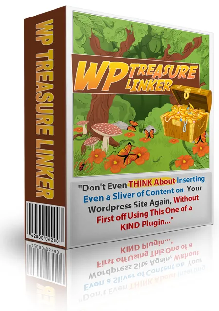eCover representing WordPress Treasure Linker Plugin eBooks & Reports/Videos, Tutorials & Courses with Master Resell Rights