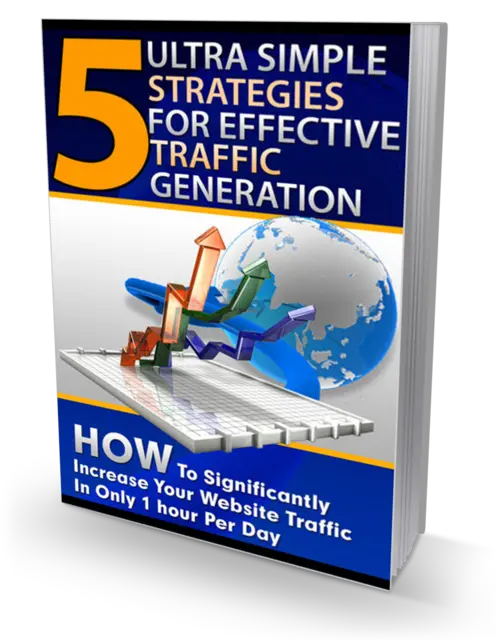 eCover representing 5 Ultra Simple Strategies For Traffic eBooks & Reports with Private Label Rights